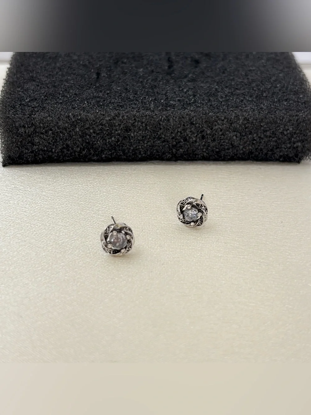 6mm CZ Star Stud Earrings for Men Women Streetwear Punk Hip Hop Unisex Earrings